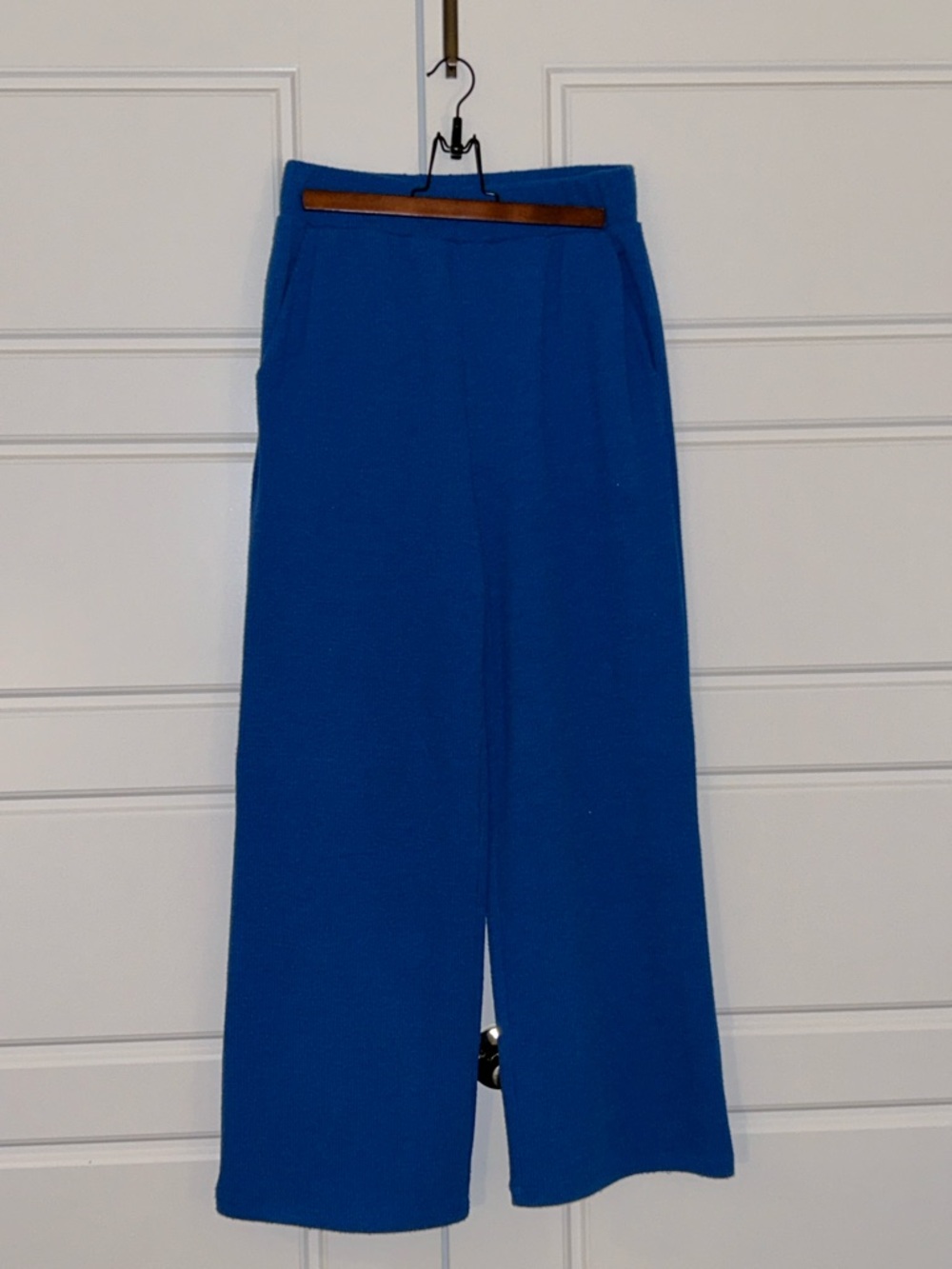 OAK + FORT Bright Royal Blue Wide-Leg Pants